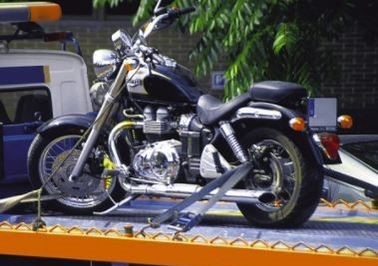this image shows motorcycle towing services in San Marcos, TX